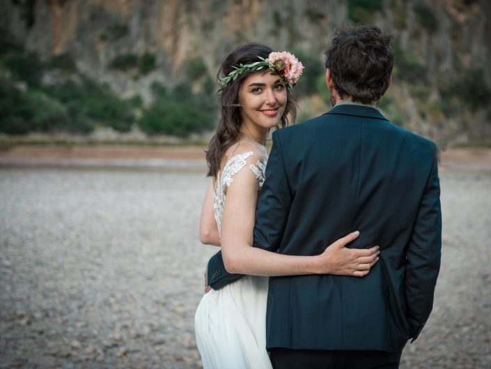 Romantic Mallorca sunset beach wedding