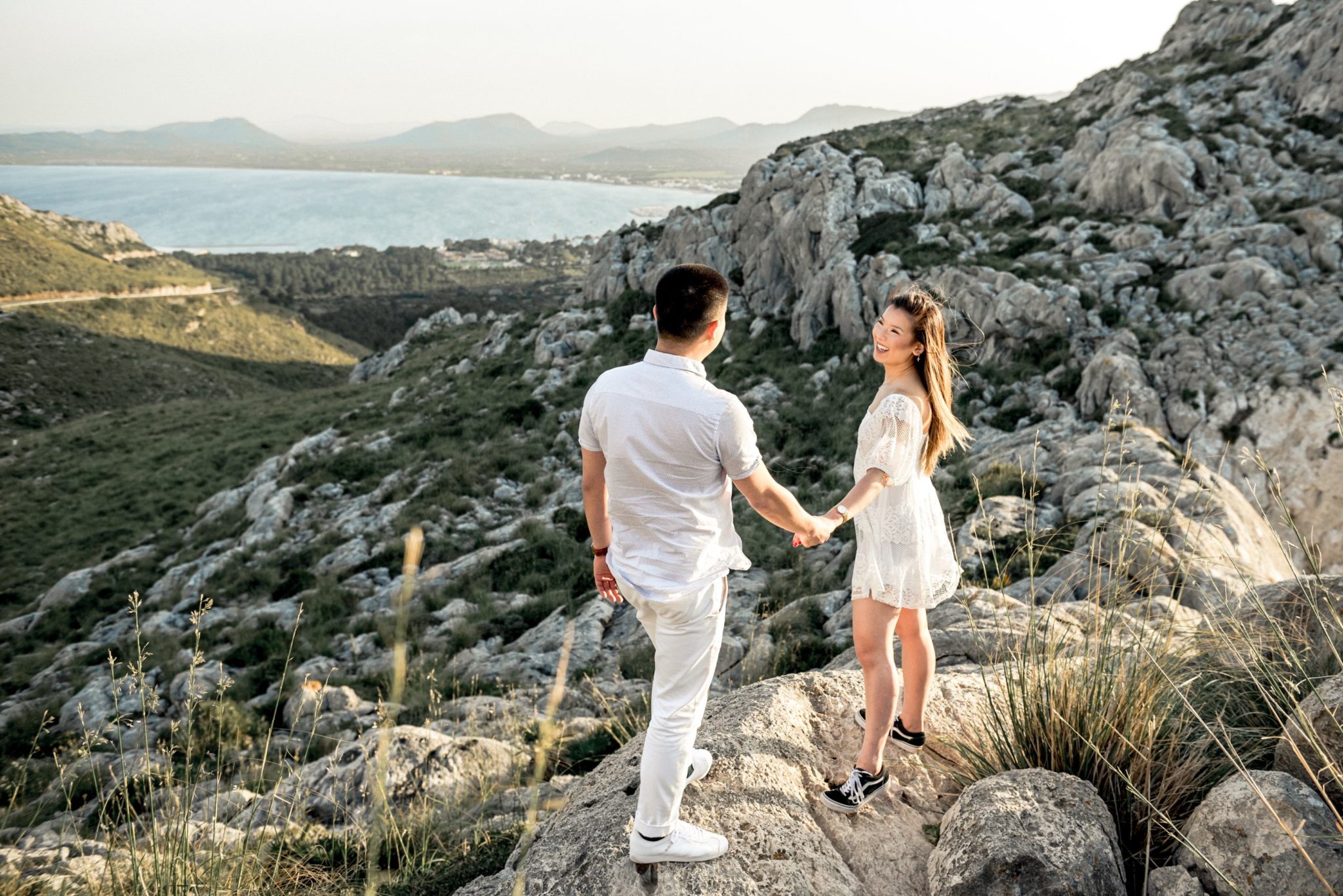 Mallorca surprise engagement shoot