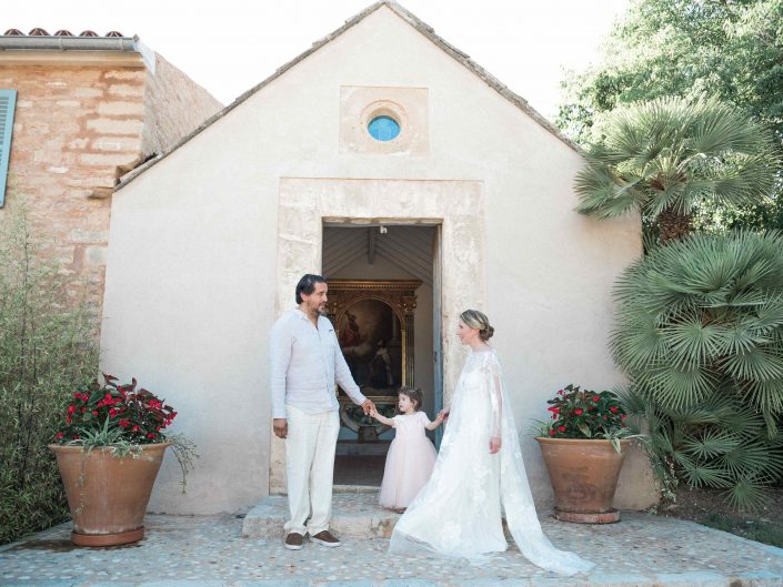 Elopement in einer Kapelle auf Mallorca