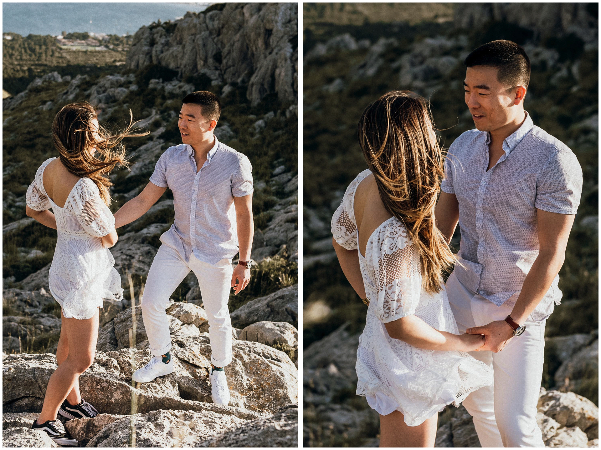 mallorca engagement photo shoot